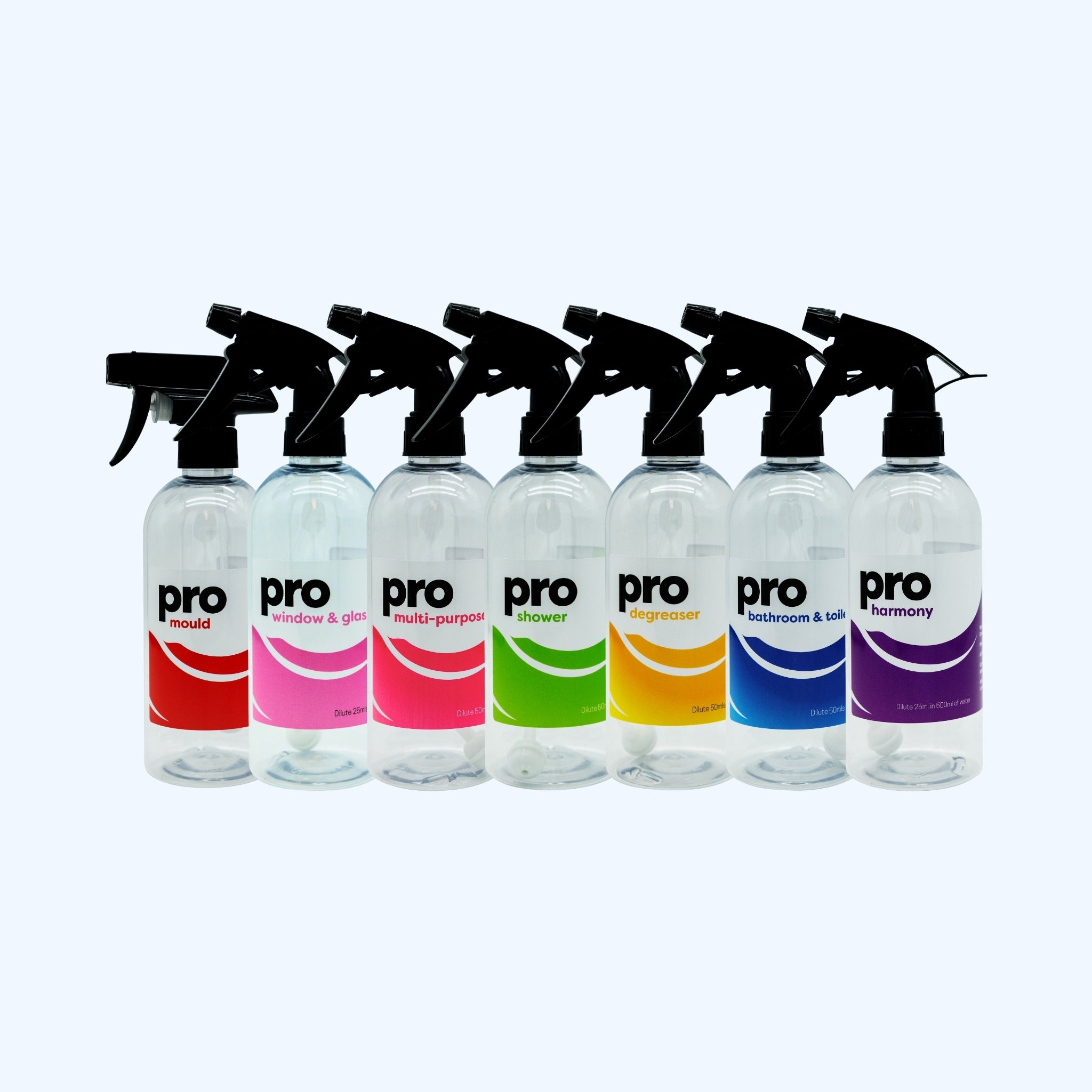PRO360 Spray Bottles (500ml) - VARIOUS - BOTTLE ONLY - NO CLEANING SOLUTION